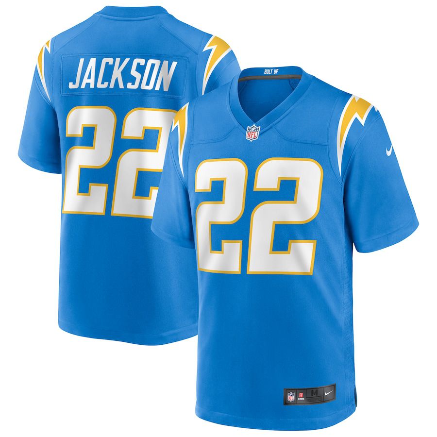 Men Los Angeles Chargers 22 Justin Jackson Nike Powder Blue Game NFL Jersey